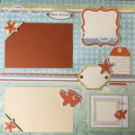 Page Kit SURF & SAND (2) 12x12 Scrapbook Layouts