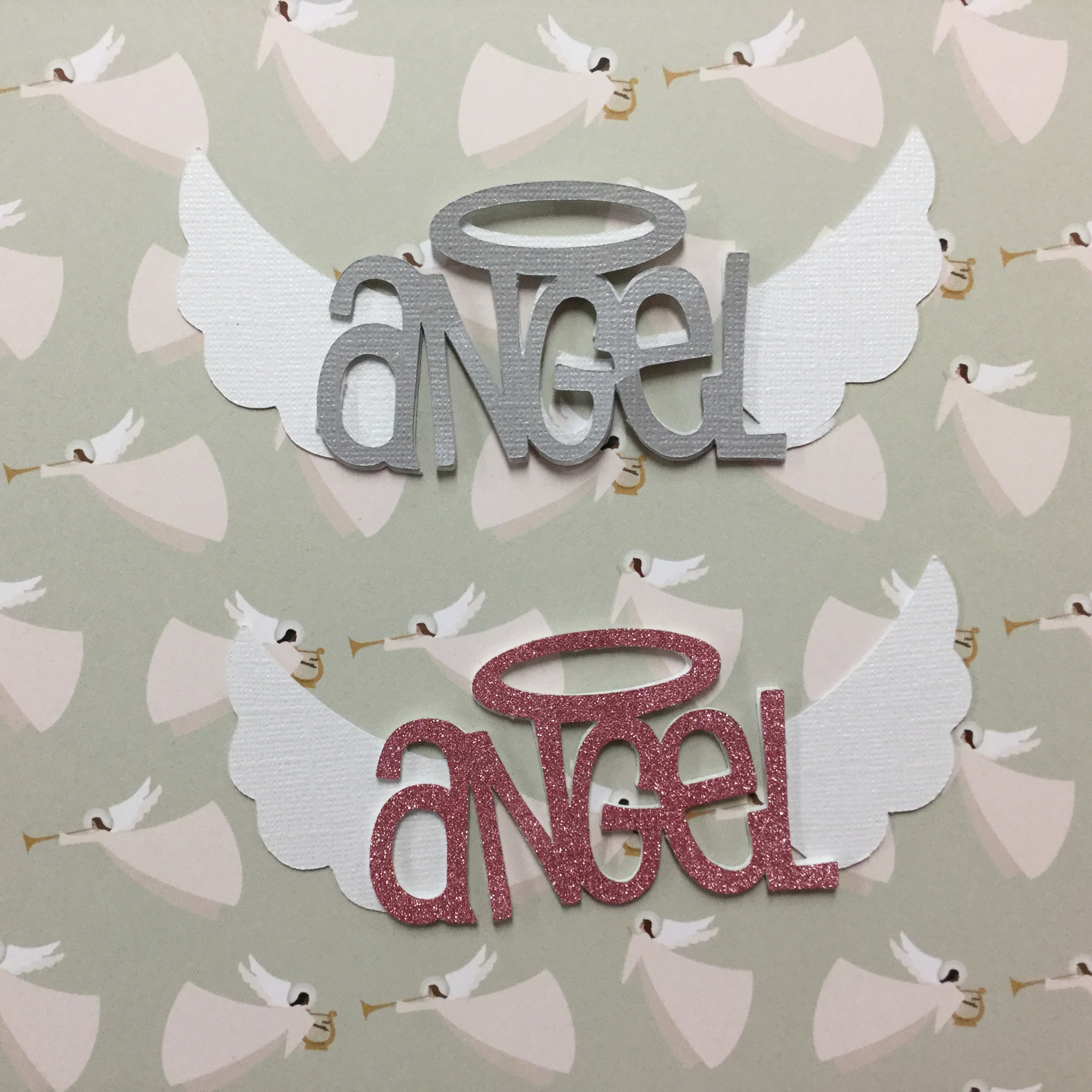 5B7CA27D-714B-4E2D-8E5C-DAC5CA1740B2.jpg ANGEL Custom 3D Scrapbook Die Cut Embellishment - Image 1