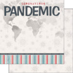 Covid-19 PANDEMIC TITLE Double Sided 12X12 Paper Scrapbook Customs