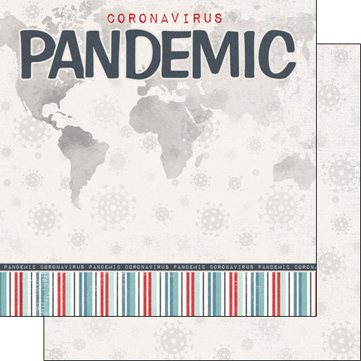 5B9D9256-9456-4386-BFEE-DB60D35C2E65.jpg Covid-19 PANDEMIC TITLE Double Sided 12X12 Paper Scrapbook Customs - Image 1