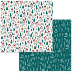 Bo Bunny Fa La La  HOLIDAY HOOT 12"X12" Cardstock Paper