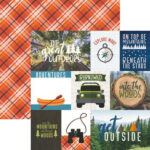 Paper House THE GREAT OUTDOORS 12X12 Scrapbook Sheet - Image 4