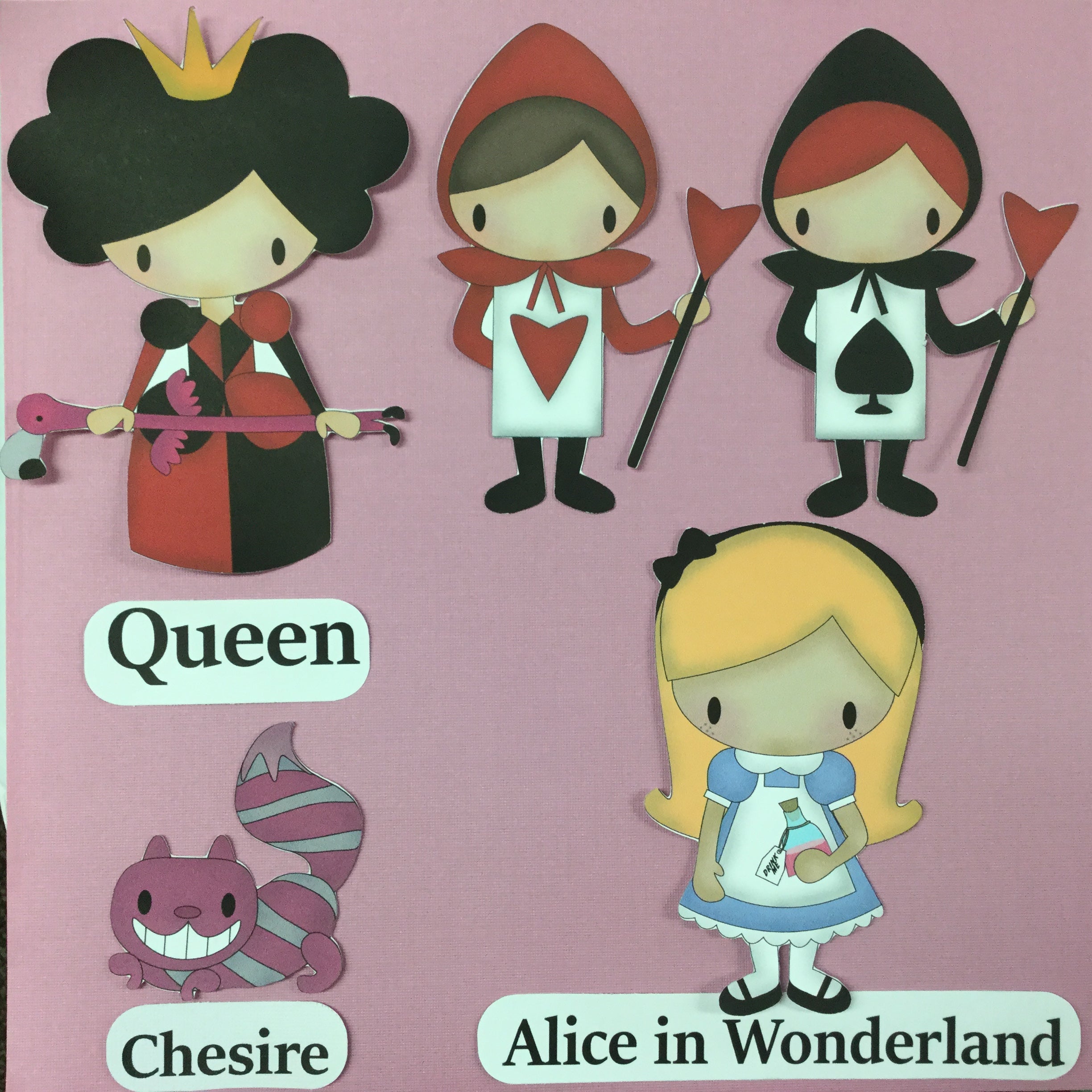 5BBDB0CC-63A1-457D-8AA4-7FF1B083DB6F.jpeg Scrapbooksrus ALICE IN WONDERLAND Ephemera Cut Out Sheet 8pc - Image 1