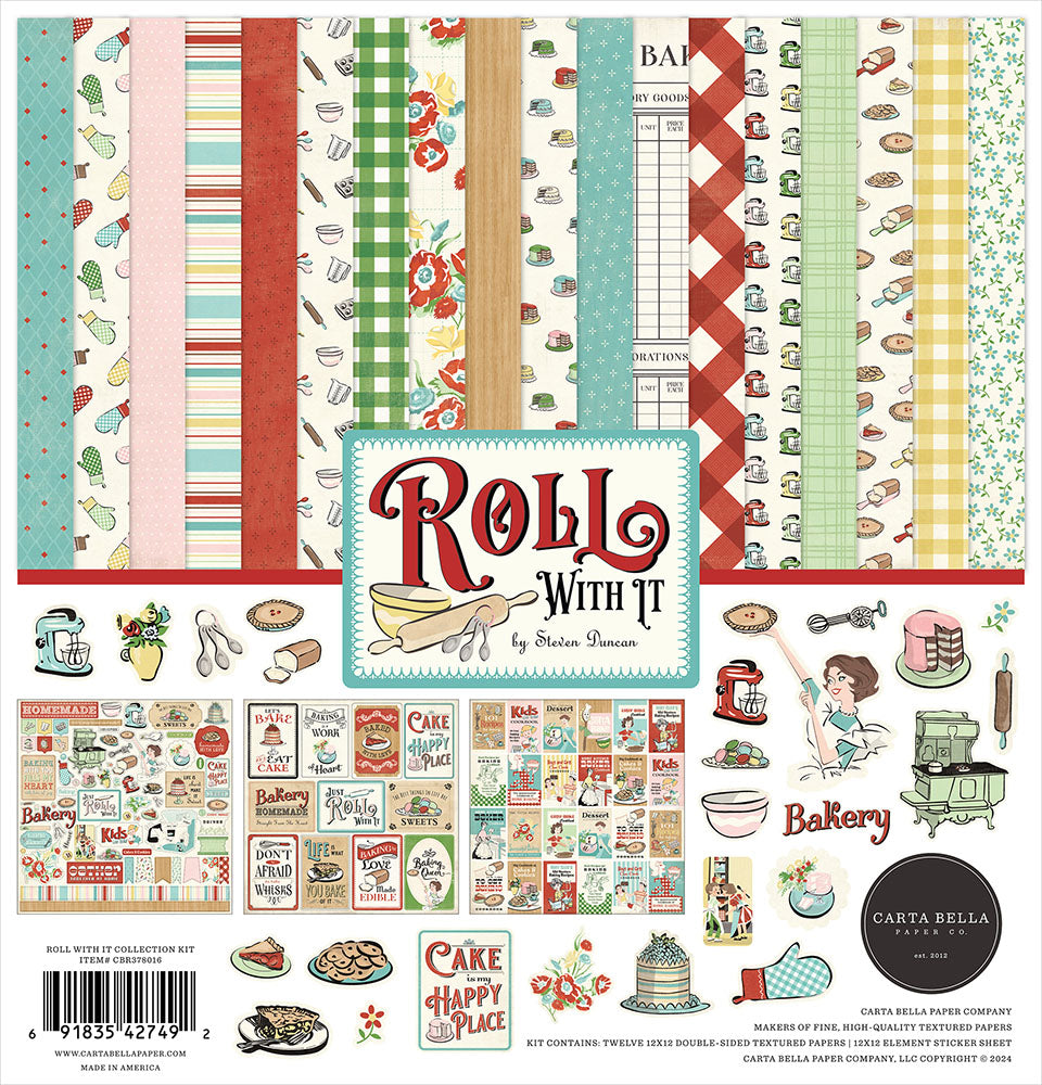 5BECC9AC-EC51-40FA-9DA1-C327F65AF836.jpg Carta Bella 12"X12" ROLL WITH IT COLLECTION KIT 13pc - Image 1