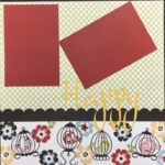 Premade HAPPY BIRTHDAY BIRDS (2) 12”X12” Scrapbook Pages