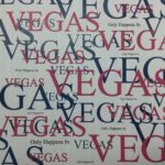 ONLY HAPPENS IN VEGAS DS Overlay Initials 12"X12" Paper Scrapbook Customs
