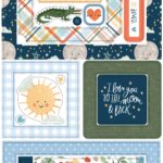 Echo Park 6"x12" WELCOME BABY BOY Chipboard Frames 23pc