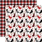 Echo Park LUMBERJACK CHRISTMAS Collection 12"X12" Scrapbook Paper - Image 5