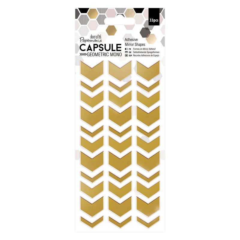 5C980E4E-A72E-433F-9130-2CA45D61BCD5.jpeg Docrafts Papermania Capsule GEOMETRIC MONO Adhesive Mirror Shape - Image 1