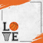 Scrapbook Customs BASKETBALL LOVE 12X12 Scrapbook Paper - Image 2