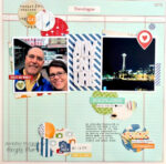 Simple Stories Travel Notes 3x4 ELEMENTS 12x12 Scrapbook Paper - Image 6