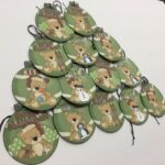Tags & Ephemera 14pc CHRISTMAS TEDDY BEAR ORNAMENT TAGS - Image 2