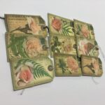 Tags & Ephemera 10pc VINTAGE POSTCARD ROSES