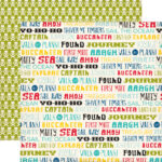 Echo Park Pirate’s Life PIRATES WORDS 12"x12" Paper