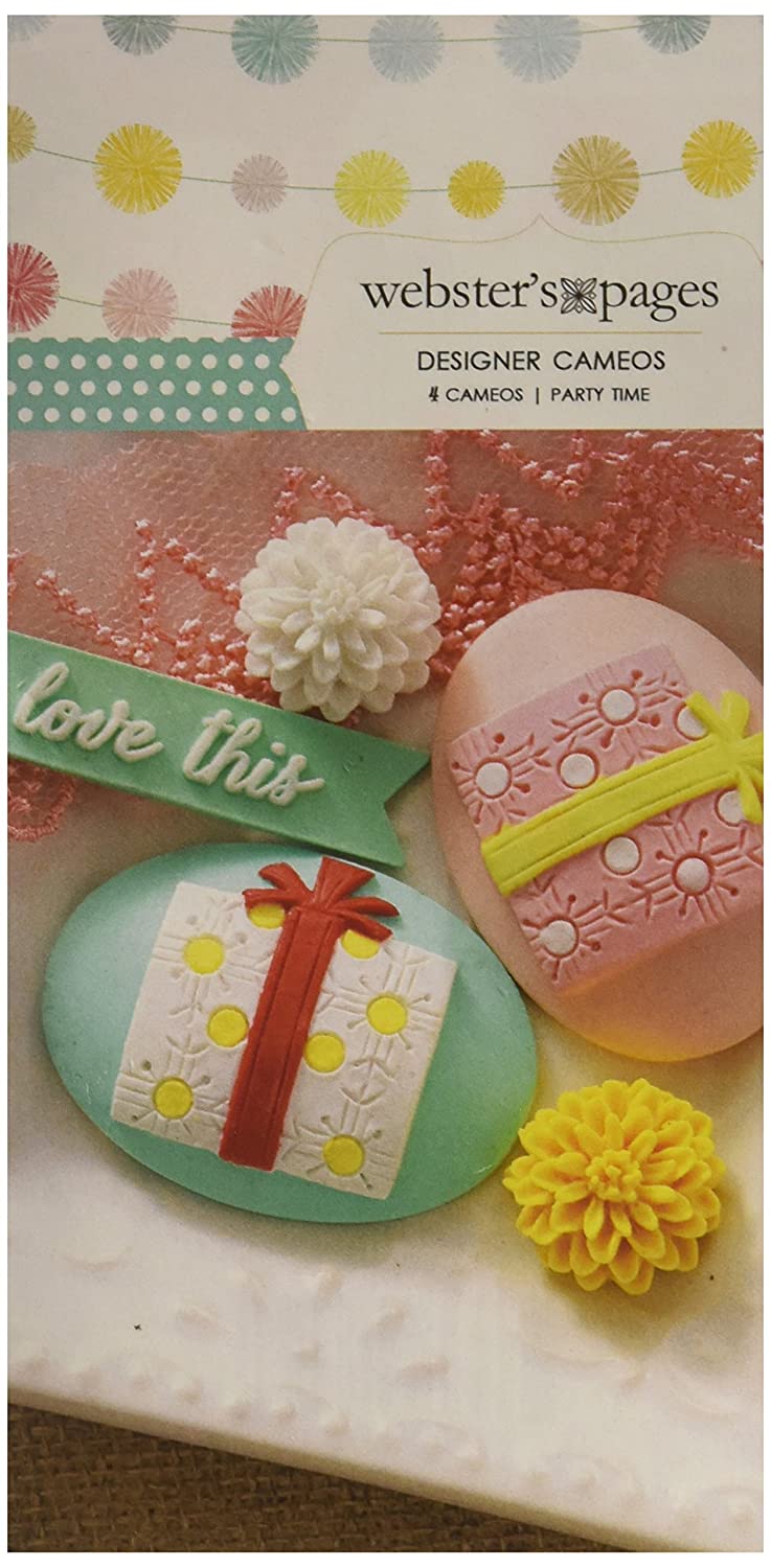 5E1558A5-B78B-4201-80E0-4DDE328B3AE9.jpg Webster's Pages Designer Cameos PARTY TIME Perfect Accents 5pc. - Image 1