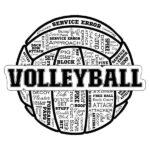Scrapbook Customs VOLLEYBALL COLLAGE LASER 3D Diecut