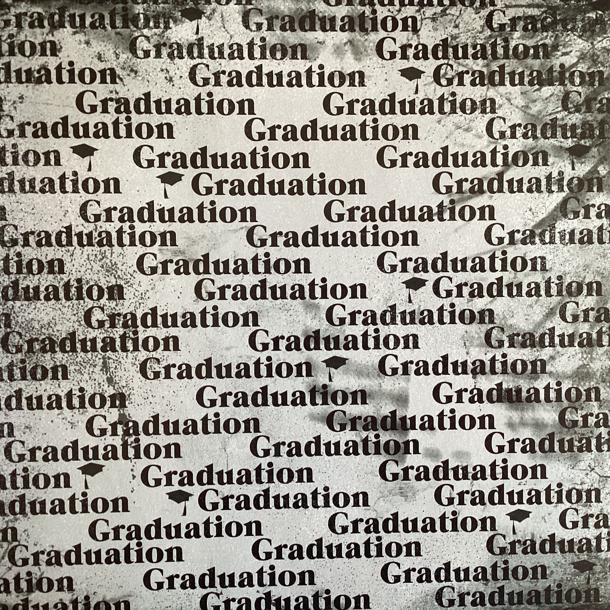 5F04A1D2-0D4D-4ADE-B9D9-74778CF4A015.jpg Custom Class of GRADUATION BACKGROUND 12"X12" Scrapbook Paper - Image 1