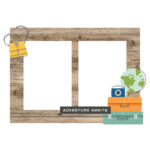 Simple Stories HAPPY TRAVELS Chipboard Frames 6pc - Image 7