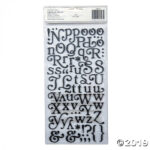 Thickers Soho Garden BOHO Black Glitter Letters Stickers - Image 2