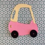 Toy Car COZY COUPE Custom Scrapbook Die Cut Embellishment - Image 2