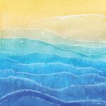 Paper House PAINTED WAVES 12X12 Scrapbook Paper - Image 3