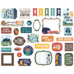 Echo Park Into The Wild EPHEMERA Die Cuts 33pc - Image 3