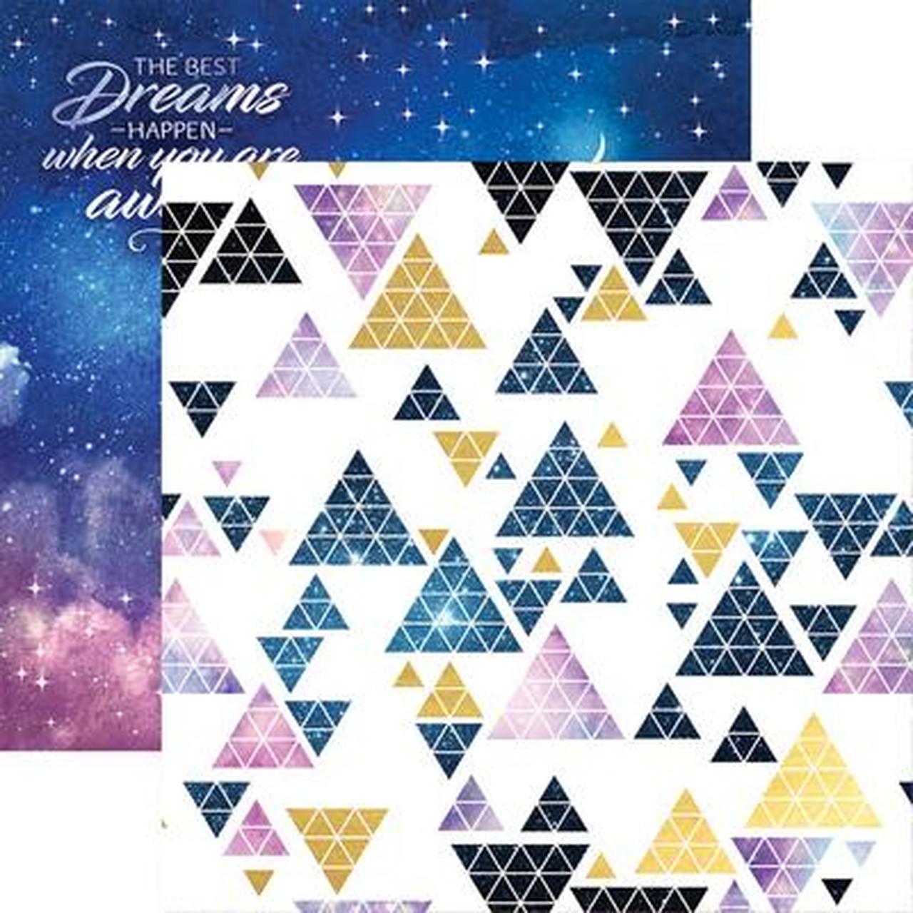 61020E2F-BCD9-4C3D-BD5C-9835D951E93C.jpg Paper House STARGAZER 12"X12" Scrapbook Sheet - Image 1