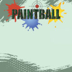 Scrapbook Customs PAINTBALL Double Sided Pride 4pc 12X12 Papers - Image 3