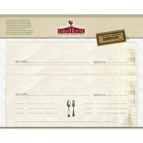 61CAE57F-2550-4887-828A-EC5BA587B024.jpeg Farm House Country Kitchen Recipe Card SECRET RECIPE - Image 1