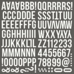 Simple Stories COLOR VIBE WARM WHITE Foam Alpha Letter Stickers - Image 2