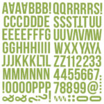 Simple Stories COLOR VIBE GREEN Foam Alpha Letter Stickers - Image 2