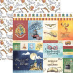 Paper House Harry Potter WATERCOLOR TAGS 12"X12" Scrapbook Sheet