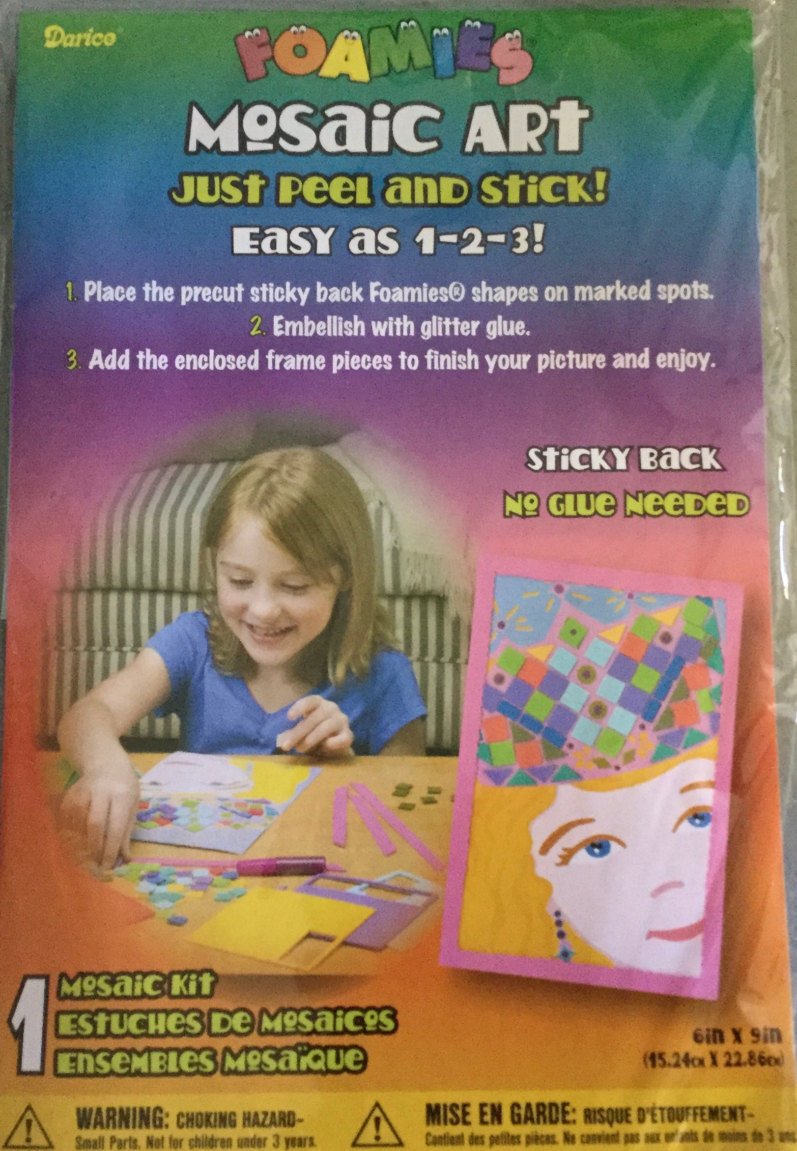 630A9FB8-E717-4940-8CA1-119F138F3C84.jpg Darice Foamies Mosaic Art PRINCESS Kids Craft - Image 1