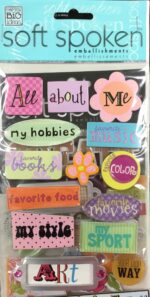 Me & My Big Ideas SOFT SPOKEN Embellishments Value Pack - Image 3