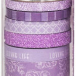 Heidi Swapp Purple DECORATIVE TAPE 8pc