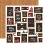 Carta Bella Happy Christmas CHRISTMAS SIGNS 12"x12" Paper