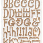 Thickers JEWELRY BOX Glitter Foam Alphabet Stickers