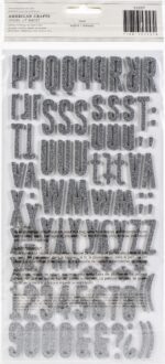 Thickers DOLL SILVER Glitter Foam Alphabet Stickers - Image 2