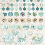 49 and Market Vintage Artistry WISHING BUBBLES & BAUBLES SKY 67pc