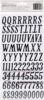 Thickers GARDEN PARTY Black Puffy Letter Foam Stickers - Image 2