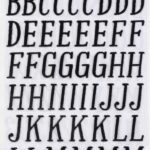 Thickers GARDEN PARTY Black Puffy Letter Foam Stickers