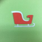 Christmas SLEIGH Custom Scrapbook Die Cuts