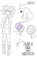 Prima Julie Nutting Cling Stamp NIA DOLL 7pc - Image 2