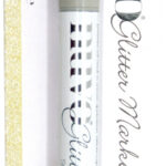 Nuvo Glitter Marker LEMON DRIZZLE Water-based Pen