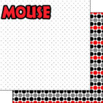 MAGICAL MOUSE BOY RIGHT DS 12"X12" Scrapbook Paper