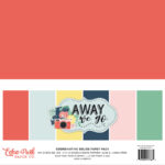 Echo Park AWAY WE GO COORDINATING SOLIDS Paper Pack 6 Sheets
