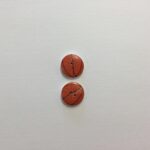 Sports Button BASKETBALL 1pc 3/4” Round