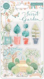 Craft Consortium SECRET GARDEN TOPIARY Clear Stamps 5pc