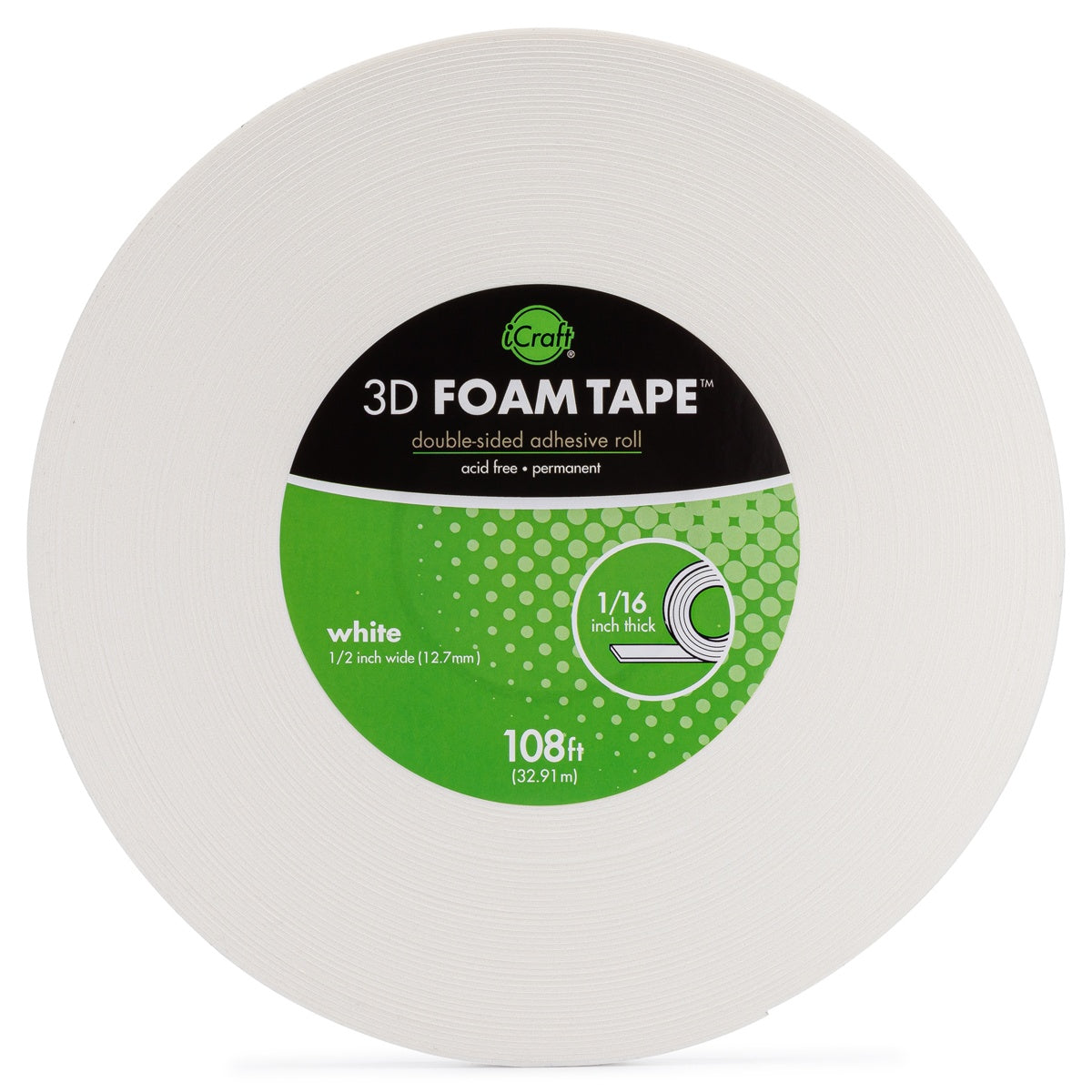 657470PR.jpg ICraft 3D FOAM TAPE Double-Sided Adhesive - Image 1