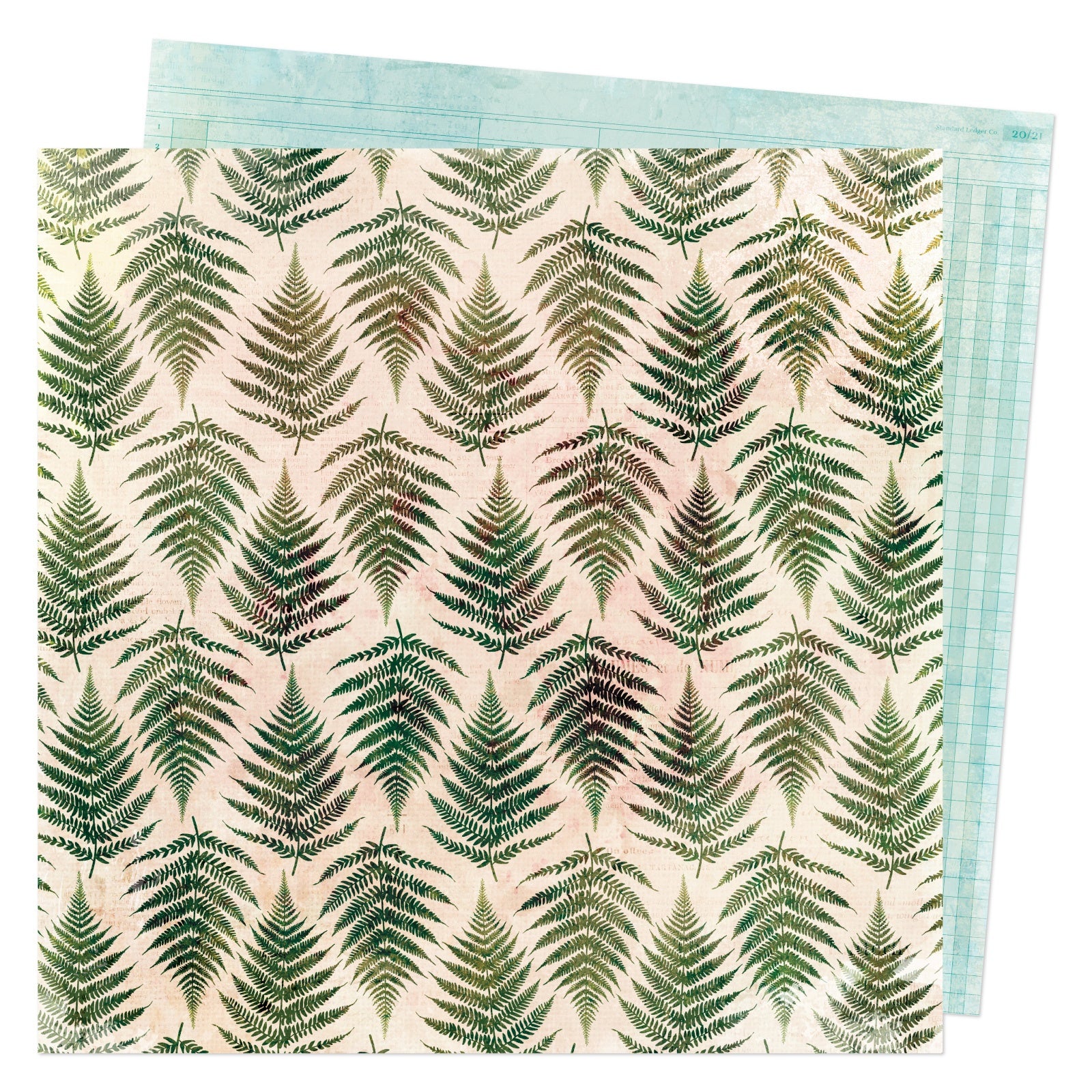 660706PR.jpg Vicki Boutin FERNWOOD 12"X12" Scrapbook Paper - Image 1